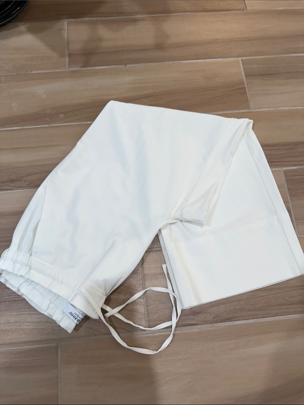 Liverpool White Drawstring Crop Pants